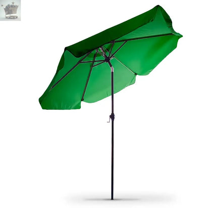 2.2M Garden Parasol Outdoor Umbrella Tilt Mechanism Canopy Sun Shade Patio Royalcart