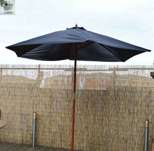 2.4m Wooden Garden Parasol Royalcart