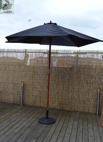 2.4m Wooden Garden Parasol Royalcart