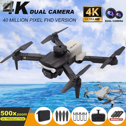 2023 Drone RC Drones Pro 4K HD Dual Camera GPS WIFI FPV Quadcopter Foldable Bag Royalcart