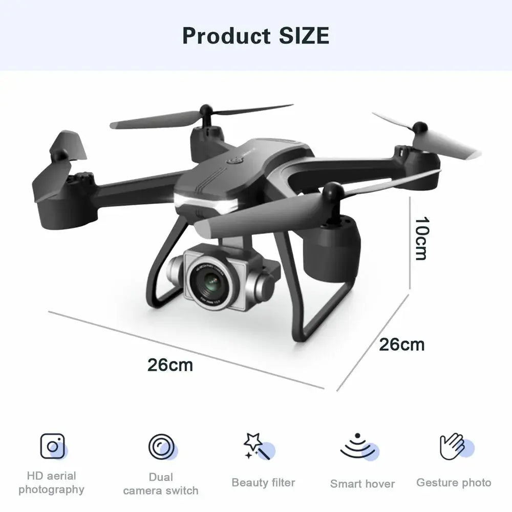 2023 Drone RC Drones Pro 4K HD Dual Camera GPS WIFI FPV Quadcopter Foldable Bag Royalcart