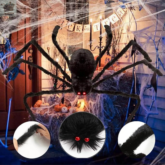 2M Hairy Giant Spider Halloween Prop Royalcart