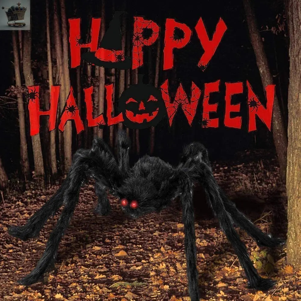2M Hairy Giant Spider Halloween Prop Royalcart
