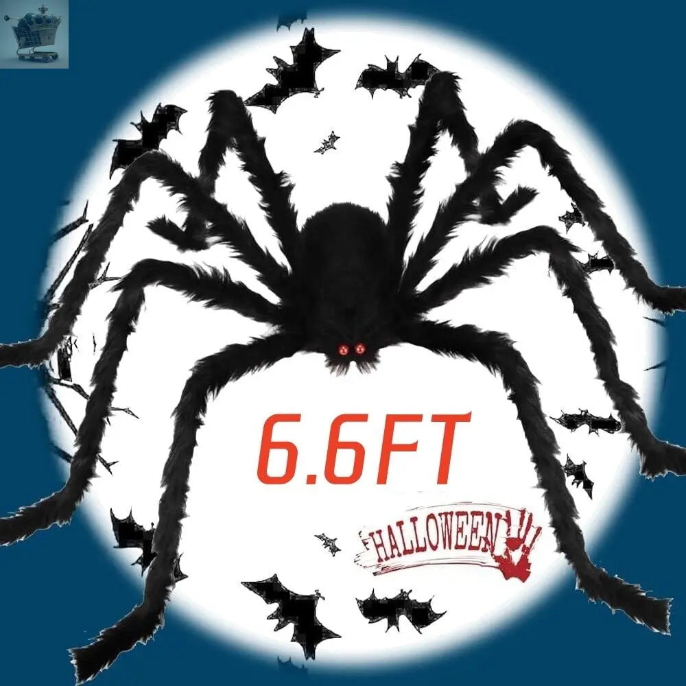 2M Hairy Giant Spider Halloween Prop Royalcart