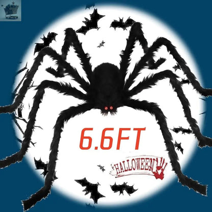 2M Hairy Giant Spider Halloween Prop Royalcart