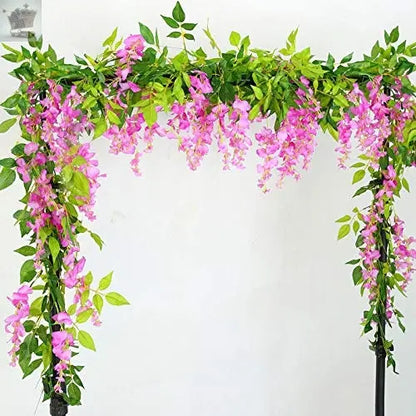 2x7FT Artificial Wisteria Vine Garland Royalcart