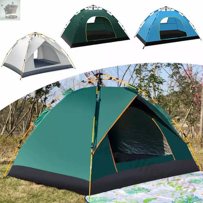 3-4 Man Automatic Instant Double Layer Pop -Up Camping Tent Waterproof Outdoor~ - Royalcart