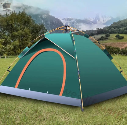 3-4 Man Automatic Instant Double Layer Pop -Up Camping Tent Waterproof Outdoor~ - Royalcart