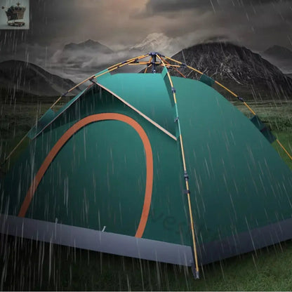 3-4 Man Automatic Instant Double Layer Pop -Up Camping Tent Waterproof Outdoor~ - Royalcart