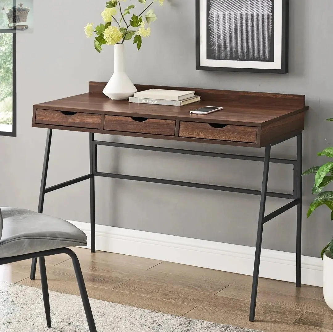 Computer And Table Laptop Angled 3 Drawers Angled Workstation Writing PC Laptop Computer Table Front ...