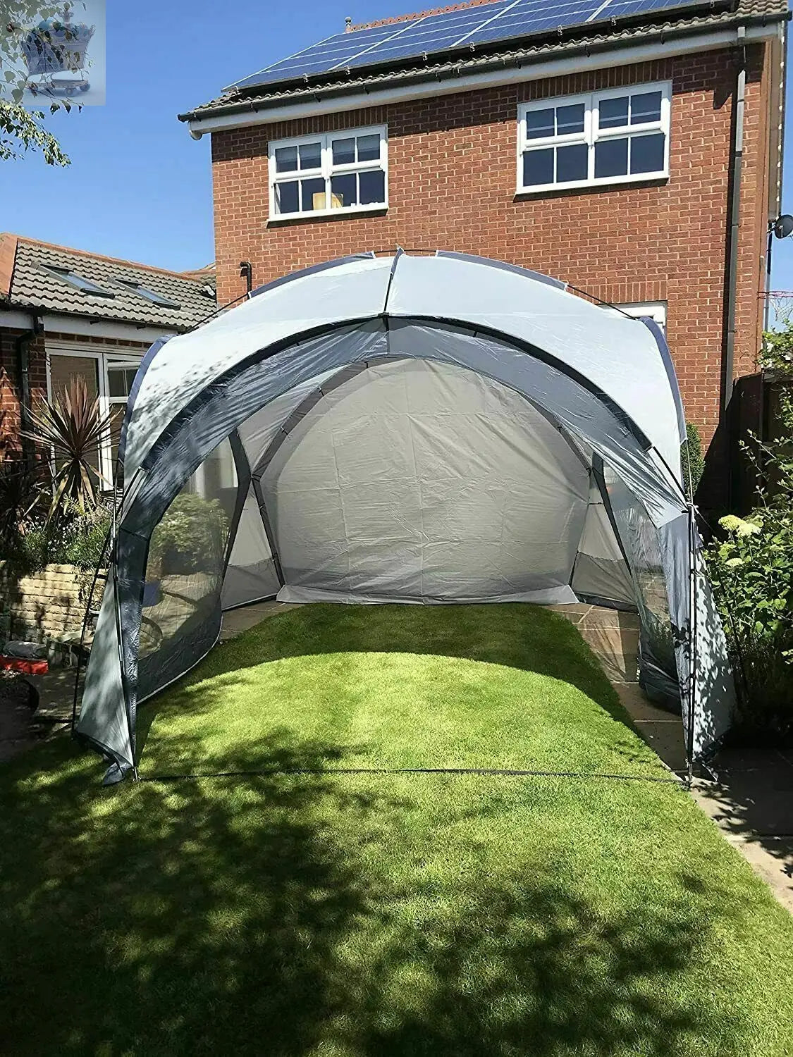 3.5x3.5m Garden Gazebo Dome Shelter Party Tent 4 Mesh Walls 2 Sun Shade Walls 2 Business Days Delivery Gearcourt