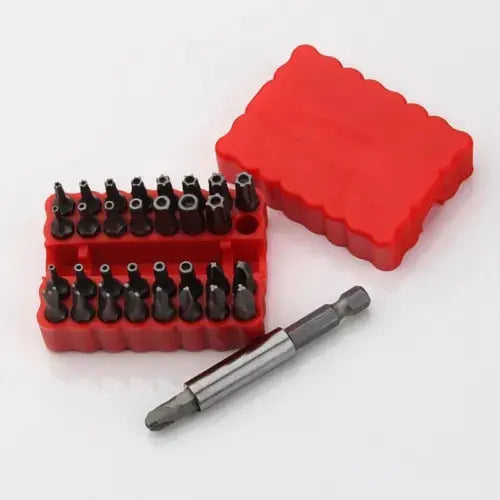 33PC SCREWDRIVER SECURITY BIT SET TAMPERPROOF HEX KEY SPANNER Royalcart