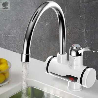 360° Kitchen Electric Heater Instant LED Faucet Home Hot Water Tap Fast Heat UK Royalcart