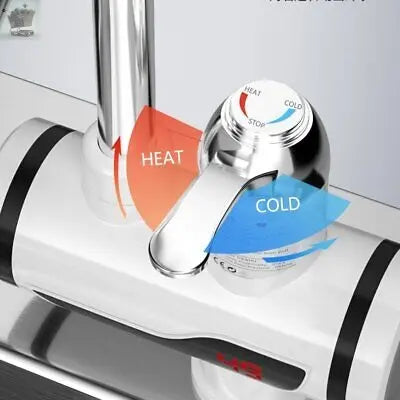 360° Kitchen Electric Heater Instant LED Faucet Home Hot Water Tap Fast Heat UK Royalcart