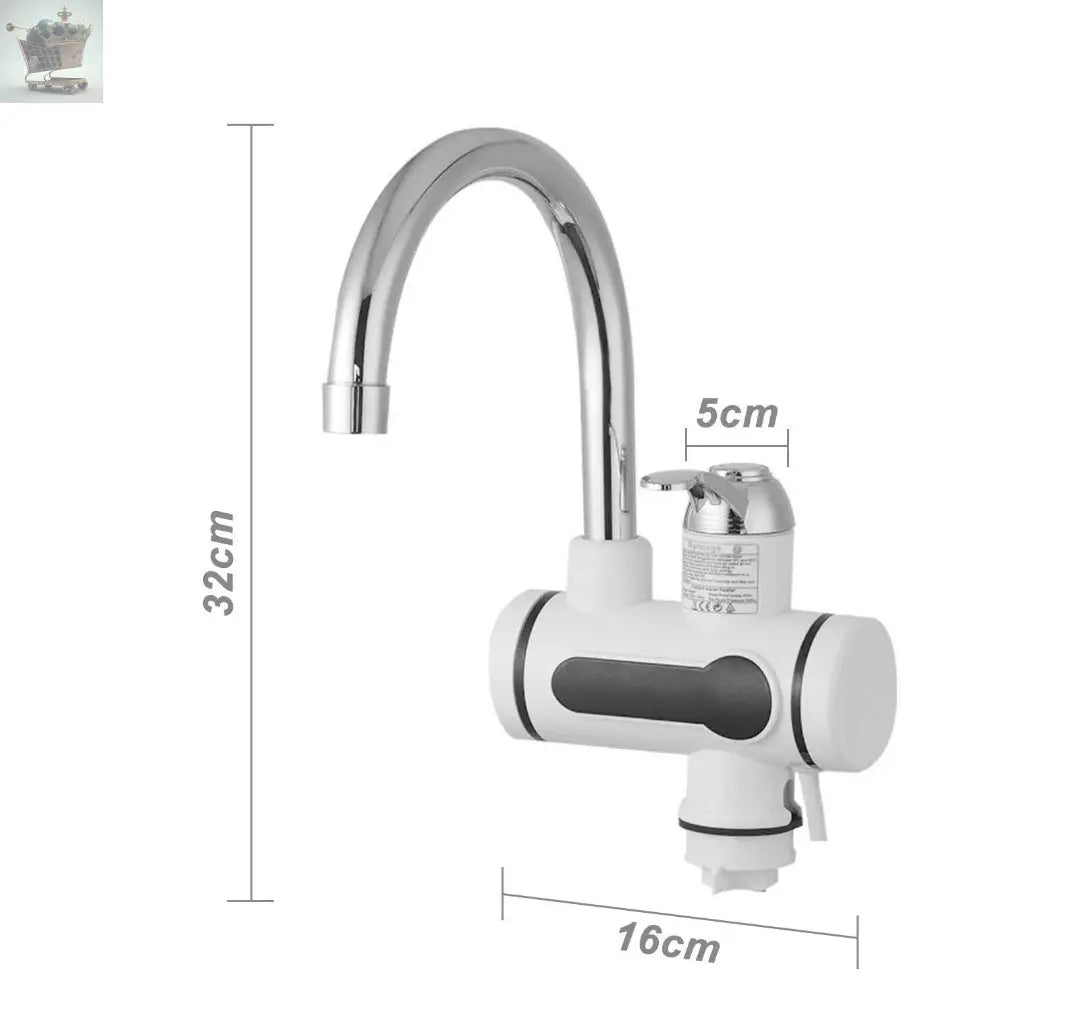 360° Kitchen Electric Heater Instant LED Faucet Home Hot Water Tap Fast Heat UK Royalcart