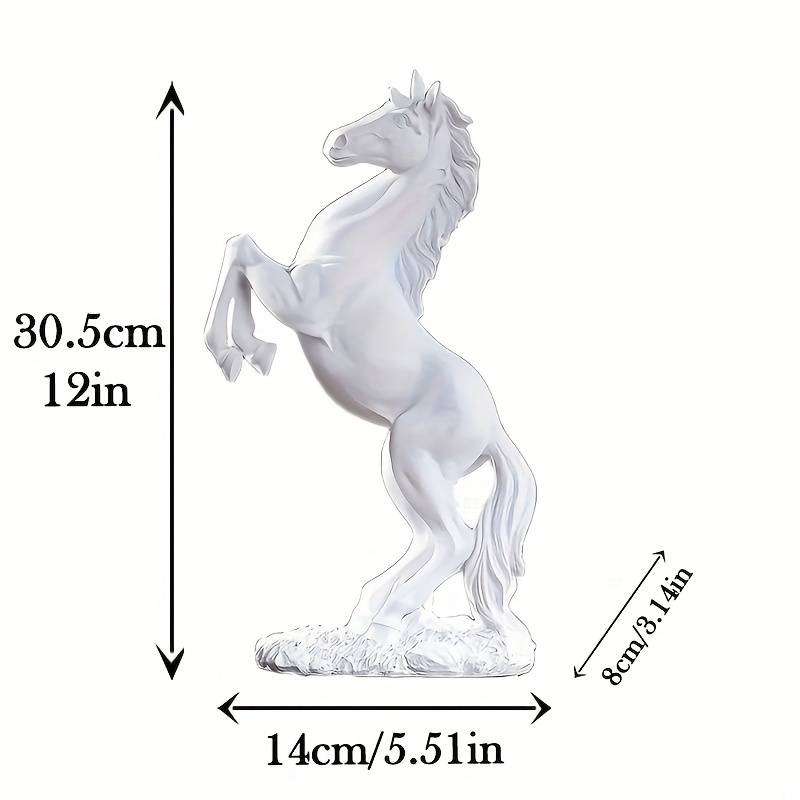 Horse Statue Art Home Deco Animal Sculpture Resin Craft Figurine Ornament Statue Royalcart