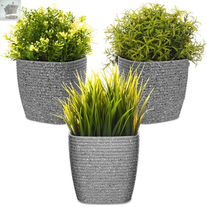 3Pcs Garden Flowerpot Plant Pot Basket Planter Plants Indoor Decor Tree Plastic Royalcart