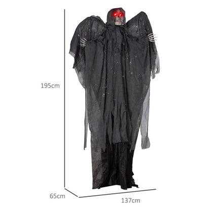 Life Size Winged Grim Reaper Halloween Decoration Royalcart