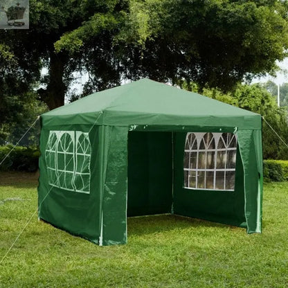 3x3m Gazebo With Sides Garden Marquee PE Awning Beach Tent Royalcart