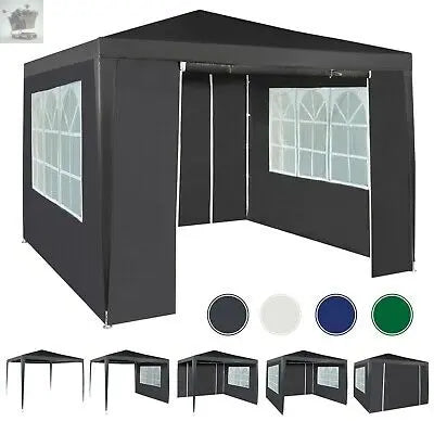 3x3m Gazebo With Sides Garden Marquee PE Awning Beach Tent Royalcart