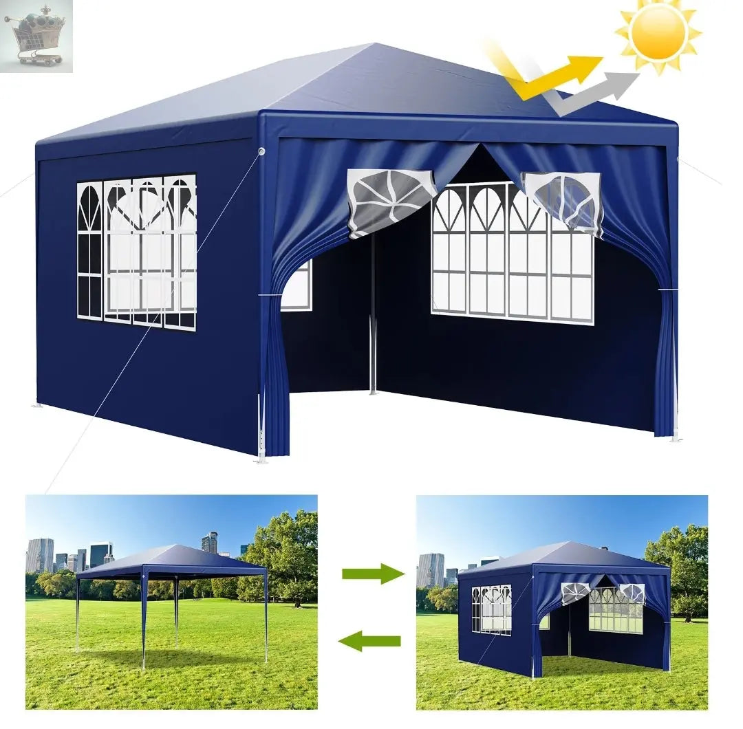 3x4m Gazebo With Sides Gearcourt