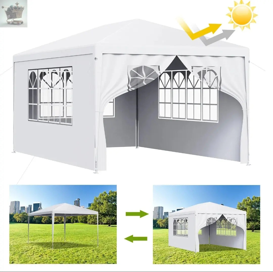 3x4m Gazebo With Sides Gearcourt