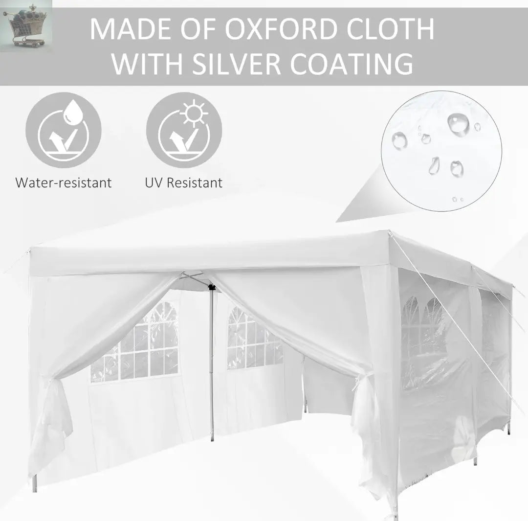 3x6m Garden Heavy Duty Gazebo Marquee Party Tent Canopy Royalcart