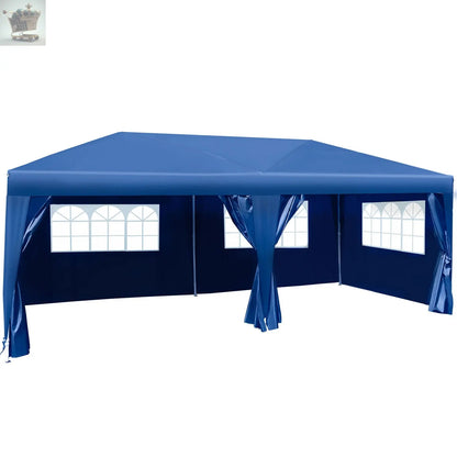 3x6m Popup Garden Heavy Duty Gazebo Marquee Party Tent Canopy with 6 Side Walls Royalcart