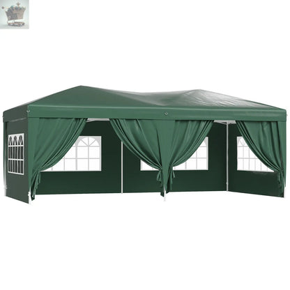 3x6m Popup Garden Heavy Duty Gazebo Marquee Party Tent Canopy with Side Walls 48 business hrs Day Delivery Royalcart