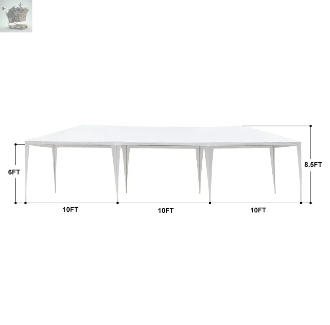 3x9m Garden Gazebo With 5 Side Panels Gearcourt