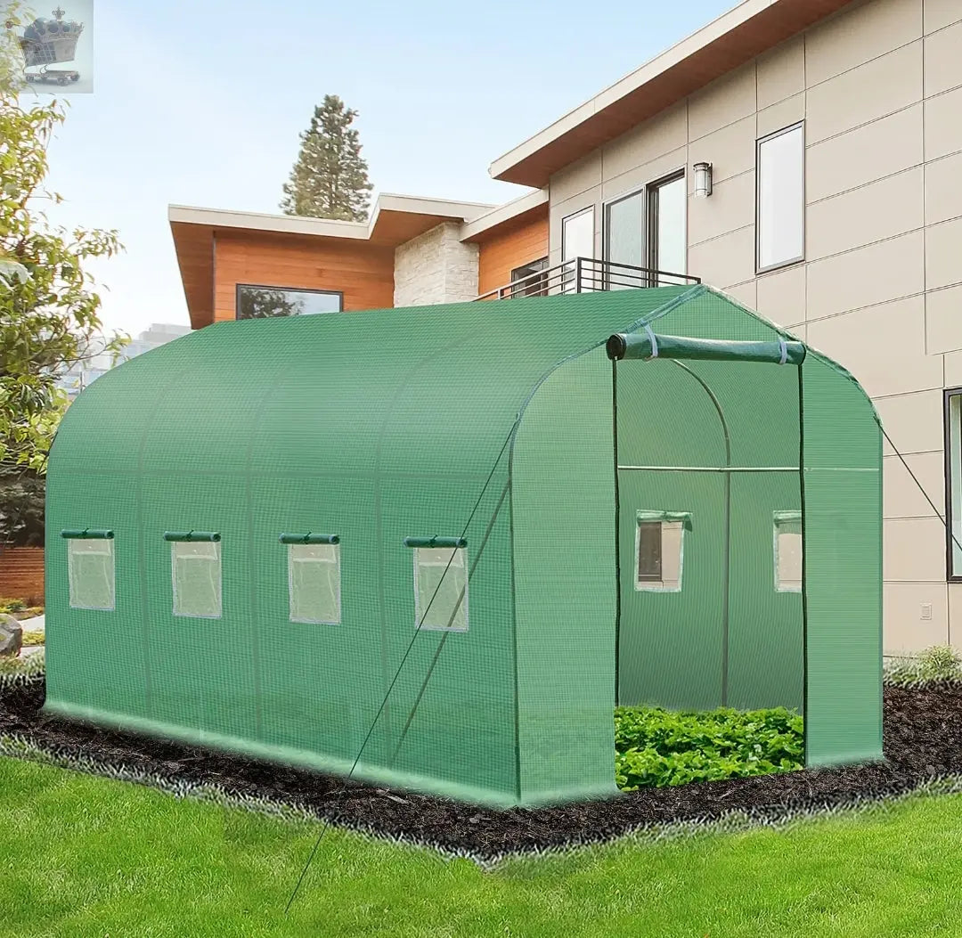 4 x 2 M Walk in Polytunnel Greenhouse Royalcart