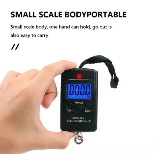 40kg Portable Digital Fishing Scales & Batteries Weighing Hanging Travel Luggage Royalcart