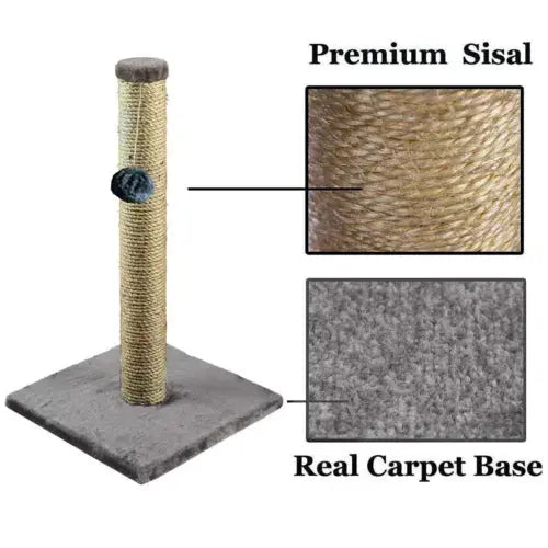 41CM CAT SCRATCHING POST SCRATCH POST KITTEN CAT TREE SCRATCHER SISAL POLE NEW Royalcart