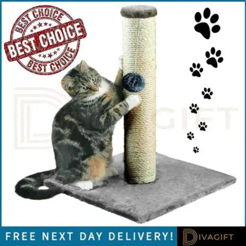 41CM CAT SCRATCHING POST SCRATCH POST KITTEN CAT TREE SCRATCHER SISAL POLE NEW Royalcart