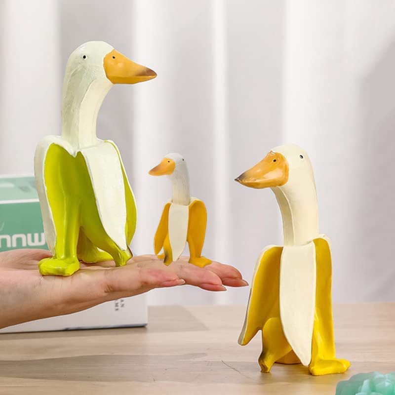 4 Pcs Banana Duck Garden Decor Personalized Ornaments Royalcart