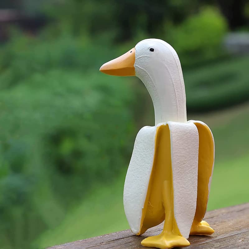 4 Pcs Banana Duck Garden Decor Personalized Ornaments Royalcart