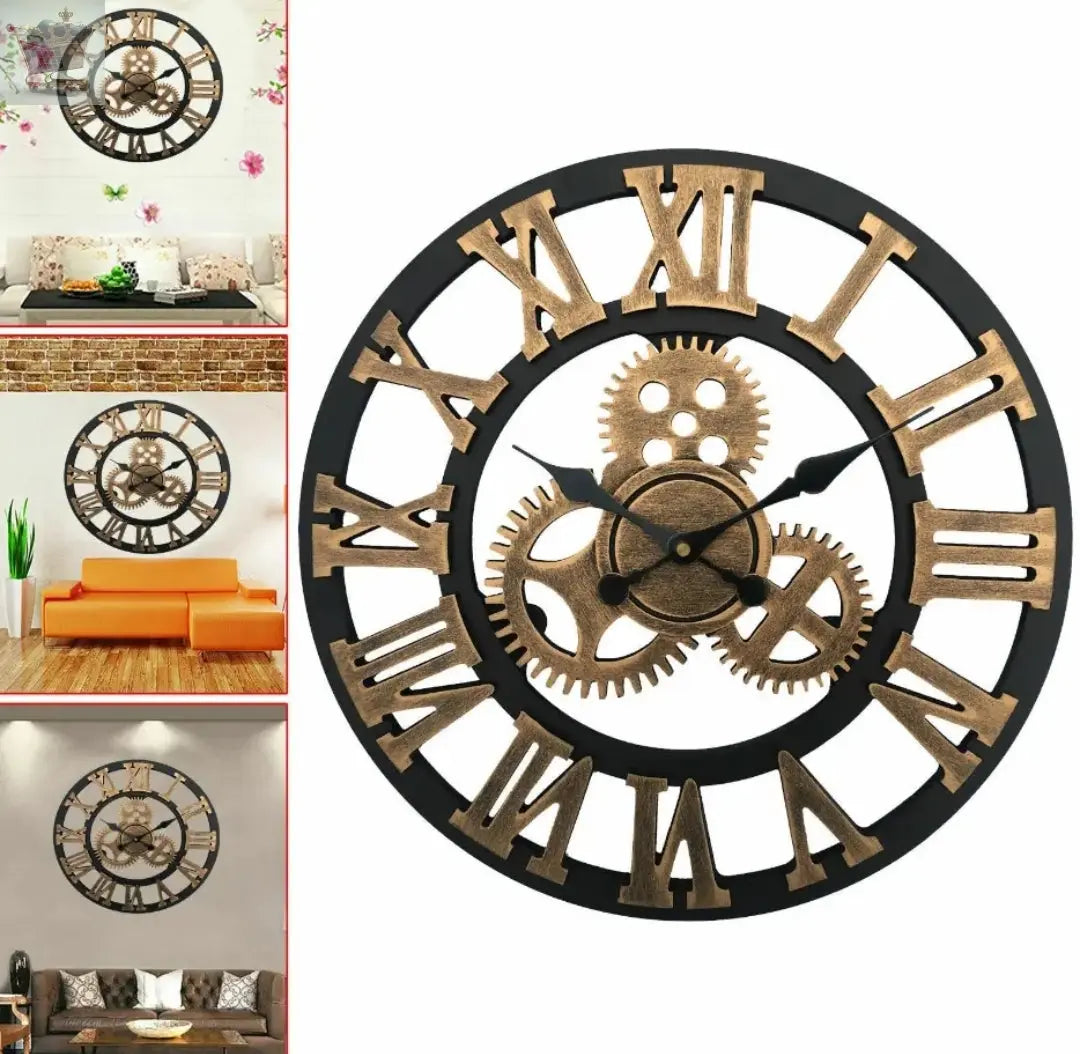 60 cm Large Indoor Outdoor Wall Clock Royalcart