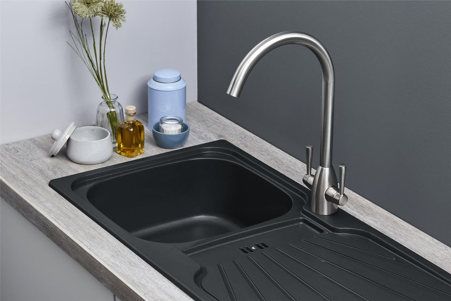 Kitchen Sink Single black