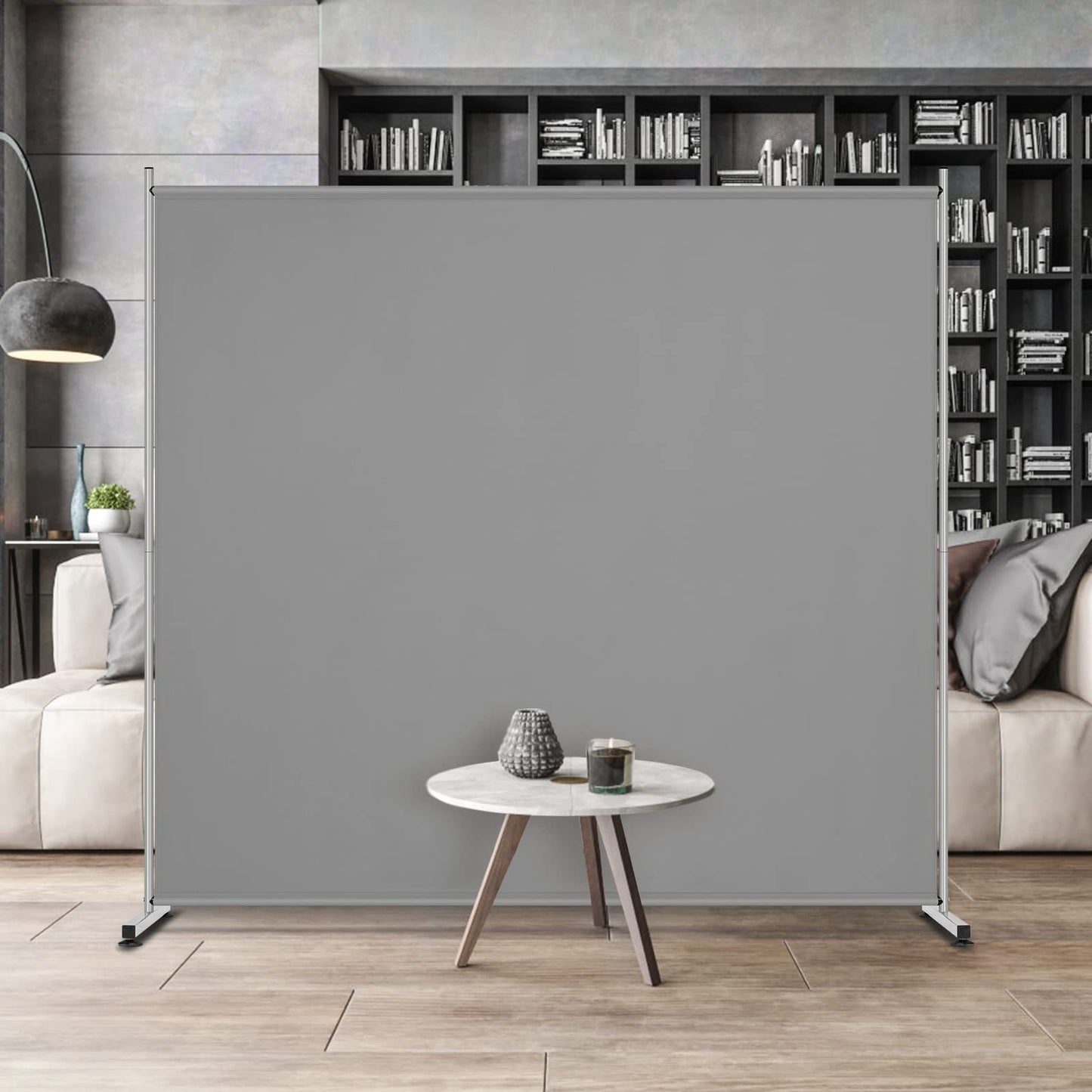 Single Large Panel Room Divider Privacy Screen for Office Freestanding Divider 71''W x 71''H