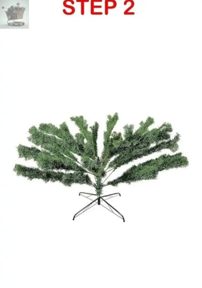 6ft Artificial Green Christmas Tree with Metal Stand Xmas Decoration Bushy Pine Tree Royalcart