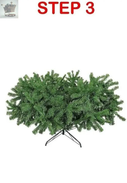 6ft Artificial Green Christmas Tree with Metal Stand Xmas Decoration Bushy Pine Tree Royalcart