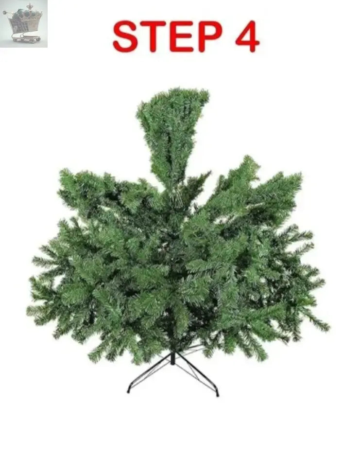 6ft Artificial Green Christmas Tree with Metal Stand Xmas Decoration Bushy Pine Tree Royalcart