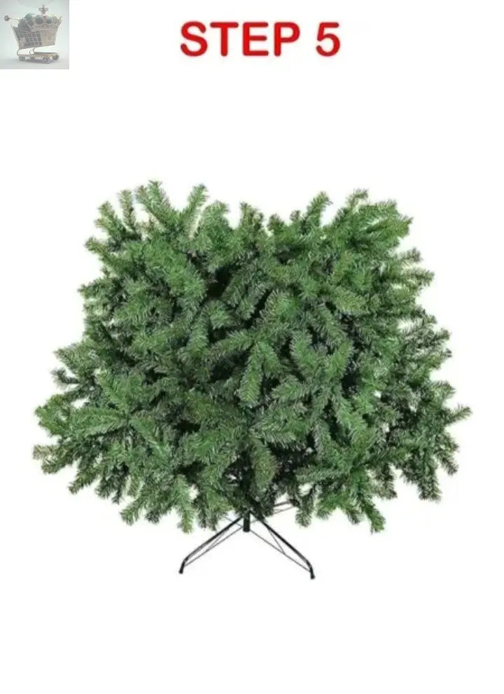 6ft Artificial Green Christmas Tree with Metal Stand Xmas Decoration Bushy Pine Tree Royalcart