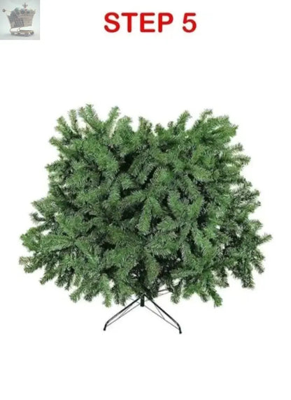 6ft Artificial Green Christmas Tree with Metal Stand Xmas Decoration Bushy Pine Tree Royalcart