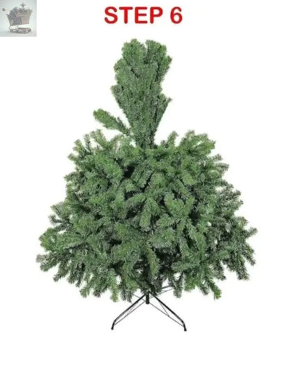 6ft Artificial Green Christmas Tree with Metal Stand Xmas Decoration Bushy Pine Tree Royalcart