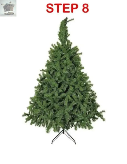 6ft Artificial Green Christmas Tree with Metal Stand Xmas Decoration Bushy Pine Tree Royalcart