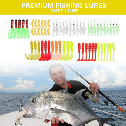 301 PCS Fishing Lures Sea Bass Set Mixed