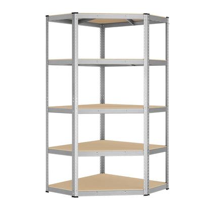 Corner Shelf 5-Tier Heavy Duty Garage Shelving Metal Shelving Units Royalcart