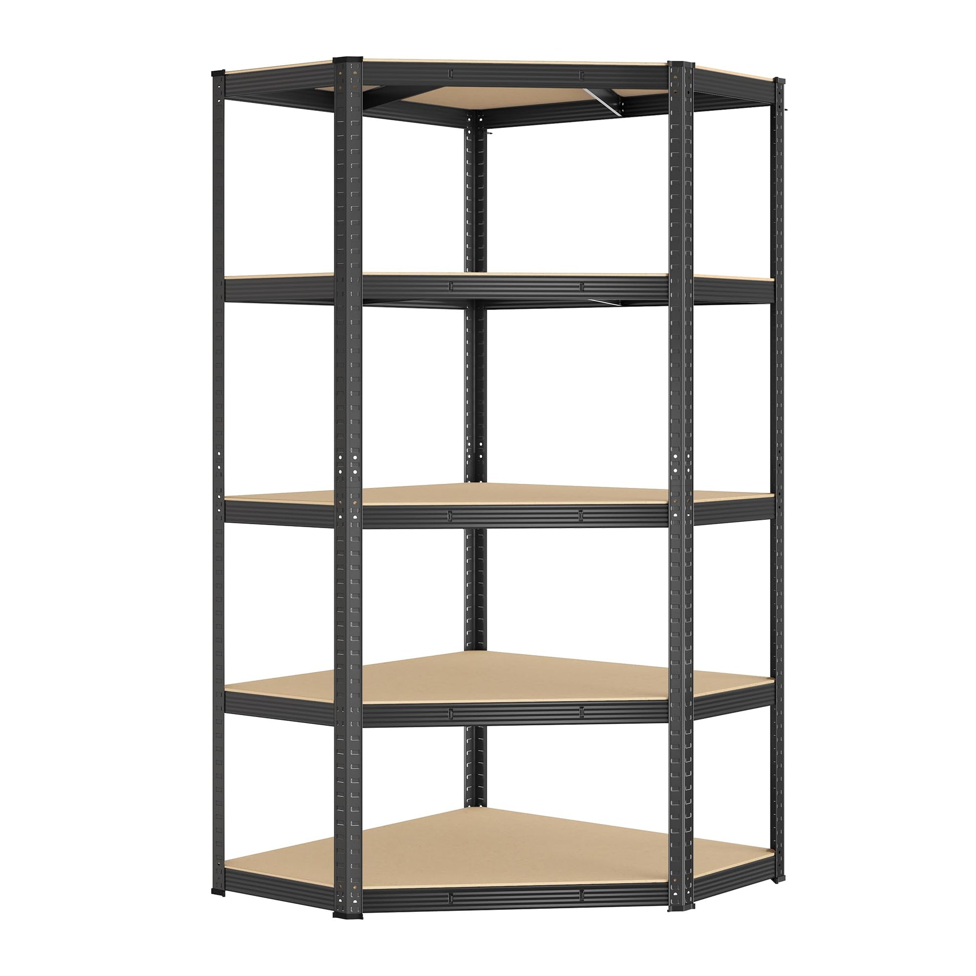 Corner Shelf 5-Tier Heavy Duty Garage Shelving Metal Shelving Units Royalcart