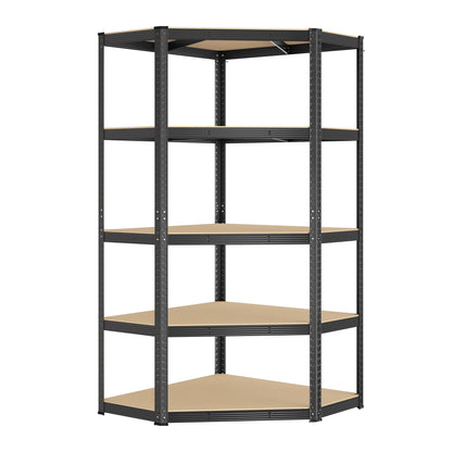 Corner Shelf 5-Tier Heavy Duty Garage Shelving Metal Shelving Units Royalcart